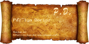 Pólya Dorisz névjegykártya